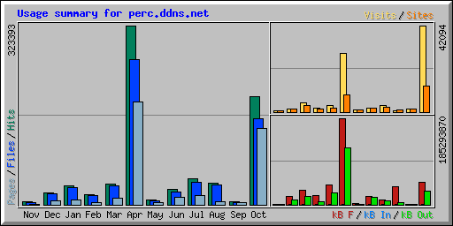 Usage summary for perc.ddns.net